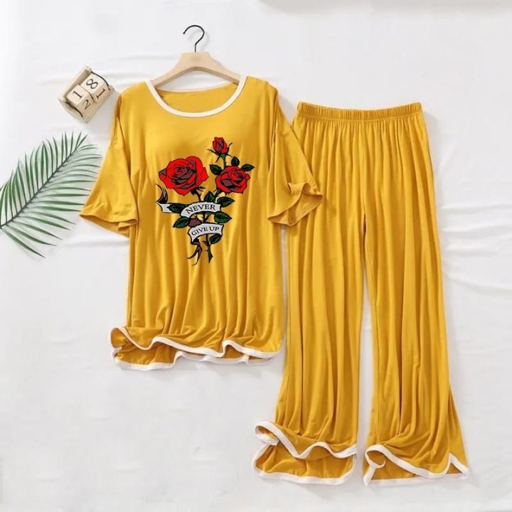 Women Lounge Wear TShirt & Trouser