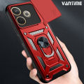Vantime for OPPO A5 Pro 4G 5G Case Hard Sliding Lens Protect Stand Holder Back Cover. 