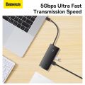 Baseus 6 Port USB Type C HUB, Lite Series HDMI Compatible Docking Station, 1x HDMI, 2xUSB3, 1xType-C PD, SD/TF, Black. 