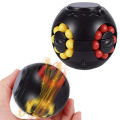 Magic Bean Rotating Cube Gyro Stress Reliever Fidget Spinner Toy. 