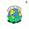 Save the Earth Enamel Protect Environment Brooches Bag Clothes Lapel Pin Badge. 