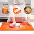 Non-Stick Silicone Silicone BPA-Free Baking Mat, Dough Rolling Mat Heat Resistant Pad Pastry Board Silicone Pastry Mat with Measurement. 
