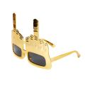 1pcs Creative Vertical Middle Finger Glasses Decoration Props Funny Sunglasses Dance Party Performance Selfie Props Glasses New. 