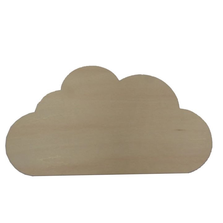 Multiple Sizes Unfinished Blank Cloud Wood Cutout Shape Decor Laser Cut DIY Crafts Home Decoration