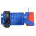 New Arcade Push Buttons Durable Multicade MAME Jamma Game Long Switch (Blue). 