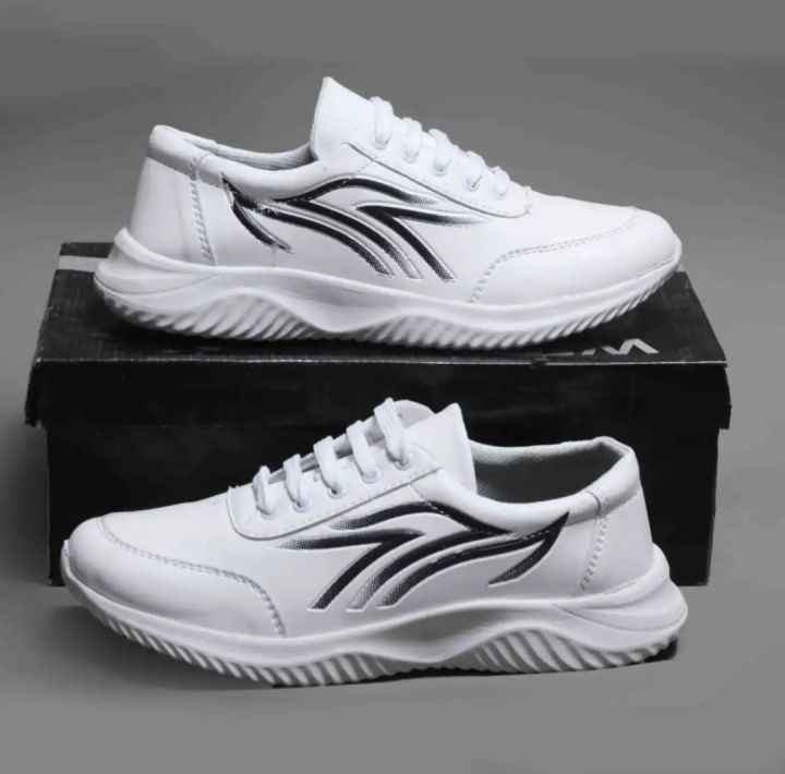 Mens White Jogger, Light weight, Running shoes , Comfortable,easy to use