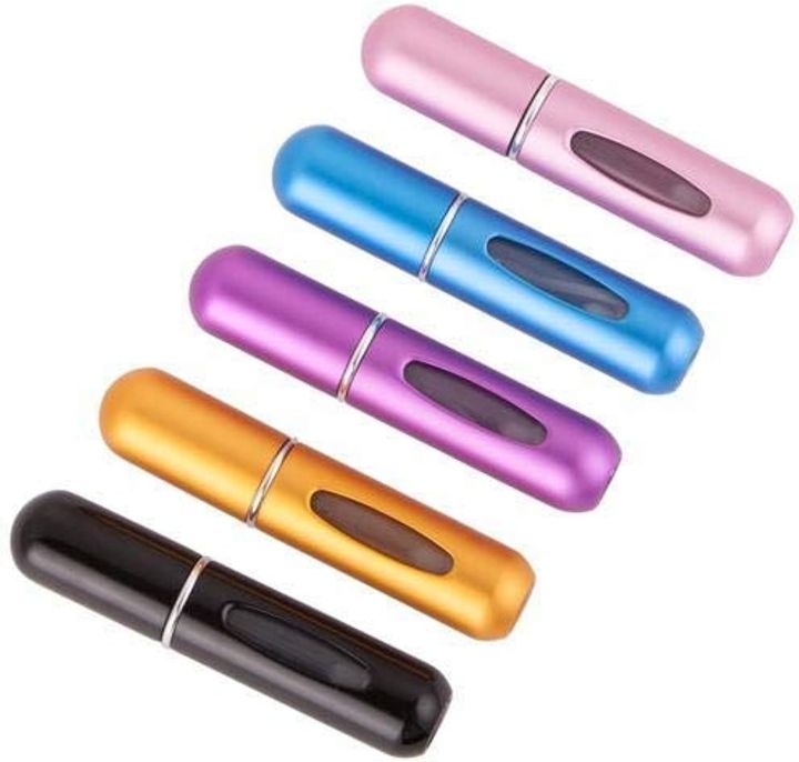 Perfume Atomiser Refillable Perfume Bottle 5ML Mini Perfume Spray Bottle Portable Empty Travel Bottle for Handbag Purse Pocket Luggage (Multi 1pcs)