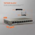 8 Ports POE Switch For IP Cameras, Fast POE Switch, 10 Ports Switch, 8 Ports POE 2 Uplinks, POE Switch 63W, 6Kv Lighting Protection, Tenda, Dahua, Hikvision All Brands Supported. 