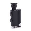 Portable 200X~240X Zoom Microscope Pocket Handheld Led Lamp. 