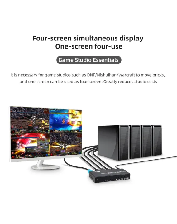 HDMI%204x1%20Multi-viewer%20switcher%204K%20Seamless%20Quad%20Screen%20Multi%20Viewer%20Splitter%204%20in%201%20out%20HDMI%20Switch%20Adapter%20IR%20-%20Image%209