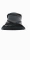 Black Polish Peshawari Chappal With Hand Made Sole. 