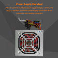 Peak 450w Power Supply For Pc Silent Gamer Power Supply Unit Module 4pin 2 Sata 110v 220v Atx Desk Computer Power Supply. 