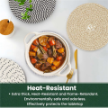 Thick Heat Resistant Large Coaster, Multifunctional Hot Pads Hot Pots and Pans, Fit for Table B. 