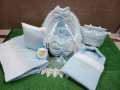 Baby welcome set .Gultaaz Welcome Home Set for New Born | 4 pc set for Baba & Baby  | Bassinet, Carrynests, Diaper. 