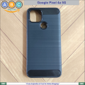 Google Pixel 4a 5G Case , Carbon Fiber and Brushed Texture Soft Silicone Shockproof Back Cover for 4a5G. 