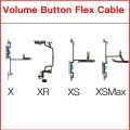 Volume Button Flex Replacement For iPhone X XR XS Max Volume Control With Mute Switch Flex Cable Include Metal Bracket. 