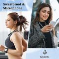 In Ear Wireless Bluetooth 5.2 Neckband Headphones, Magnetic Earphones with Mic, Noise Cancellation, Sweat Proof Sport Earbuds. 