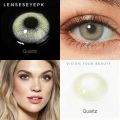 IMPORTED ELDORADO CONTACT LENSES EYEWEAR LENS SHADE (QUARTZ) SOFT EYE LENS WITH LENS CASE ACCESSORIES / IMPORTED SOLUTION WITH KIT HIGH QUALITY. SPECIALY FOR DARK EYES. 