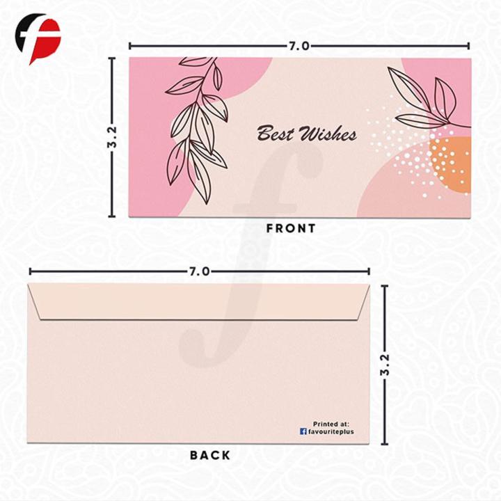Pack of 10 Premium Quality Custom Printed Envelopes Gift Lifafay ...