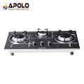 APOLO Automatic Hob - Model 590 - 3 Burner  Auto Ignition Stove - 100% Pure Stainless Steel Top - Rust Proof  - 14 Days Return Warranty. 
