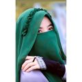 Crown Style Instant Pinless Hijab/Scarf/ with Naqab for Womens/girls. 