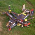 Airplane Assembly 3D Wooden Model - DIY Educational Development Puzzle Toy. 