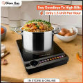 Glam Gas Energy-Saving Ceramic Cooktop with LED Display and Overheating Protection HOT GLOW-12. 