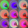 Remote Control RGB Sunset Lamp Projector 16 Colors LED Night Light - Mobile Photography Backgrounds Sunlight Lamp Accessories Kit - Rainbow Lighting Modes USB Powered -  Table Lamp For Bed Room Side Table Night Lamp For Photoshoot , Mobile Photography. 