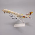 Airplane Model Metal ETIHAD AIRBUS  A380 20 cm with wheels Airlines Airplane Diecast Air Plane Model Aircraft w Wheels Landing Gears. 