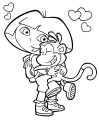 Coloring Books Dora the Explorer Coloring Book For Coloring & Painting For Kids (Pack of 2). 