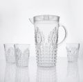 Glass - Jug - 3 Pcs Glass Set - Unbreakable Glass and Jug - Drinware - Glass For Milk, Tea and Water - Transparent Glass and Jug - High Quality. 