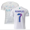 Al Nassar white T-shirt and Shorts Football Kit new design 2023/2024 Adults and Kids Sizes Available. 