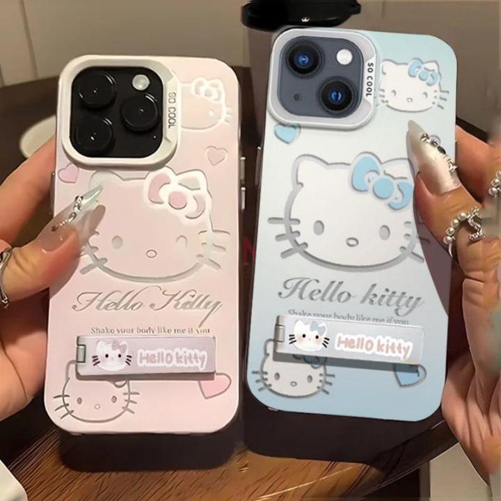 Sanrio Hello Kitty Holder Case For Huawei Honor 200 Pro 90 Lite 70 50 5G X8A X6B X7B Mate 30 40 P30 P40 Pro Nova 7 9 cover Cute
