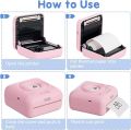 Peripage Mini Printer A6 Portable Thermal Printer Pocket Wireless Label Sticky Note Sticker Smart Phone Photo Printer Compatible with Bluetooth USB Connect. 