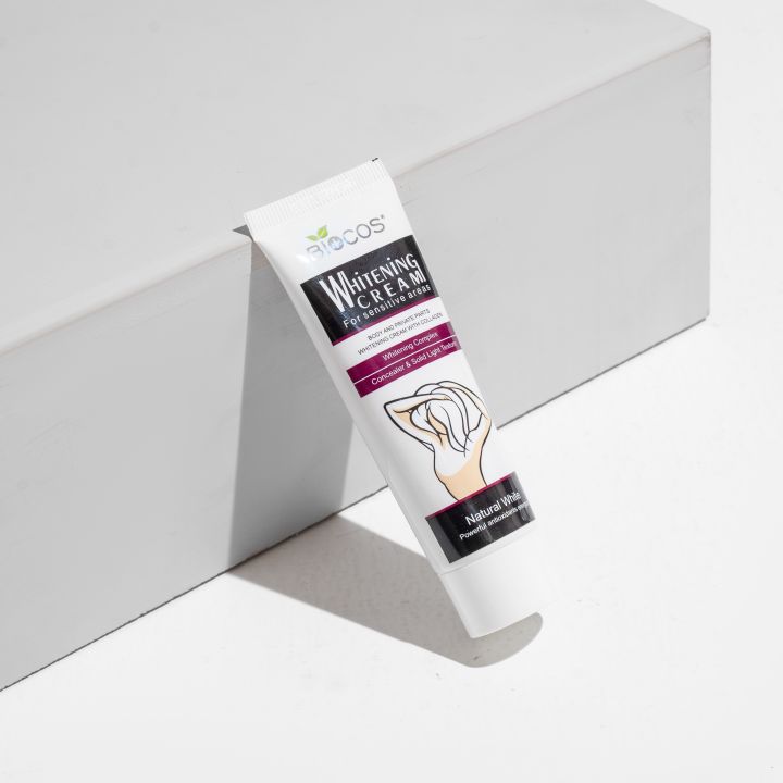 Biocos%20Whitening%20Cream%20for%20Sensitive%20Areas%20%7C%20Brightening%20&%20Hydrating%20Formula%20with%20Collagen,%20Glycerin%20%7C%20Fades%20Dark%20Spots,%20Evens%20Skin%20Tone%20&%20Nourishes%20Delicate%20Skin%20-%2040gm%20-%20Image%202