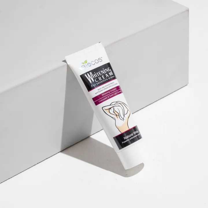 Biocos%20Whitening%20Cream%20for%20Sensitive%20Areas%20%7C%20Brightening%20&%20Hydrating%20Formula%20with%20Collagen,%20Glycerin%20%7C%20Fades%20Dark%20Spots,%20Evens%20Skin%20Tone%20&%20Nourishes%20Delicate%20Skin%20-%2040gm%20-%20Image%202