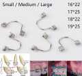 10Pcs/Pack Dental Orthodontic Anterior Teeth Torque Rectangular Springs Small Middle Big for Arch Wires Rectangular. 