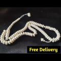 Camel Bone Tasbeeh 100 Beads Elliptical Style 10mm Size  Muslim Counter Prayer Beads  Pure Camel Bone Tasbih  Original Camel Bone Tasbeh. 
