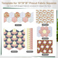 3 Pcs Half Hexagon Quilting Template Acrylic Quilting Template Ruler 8 9 10 Inch Quilt Rulers for Quilting and Sewing. 