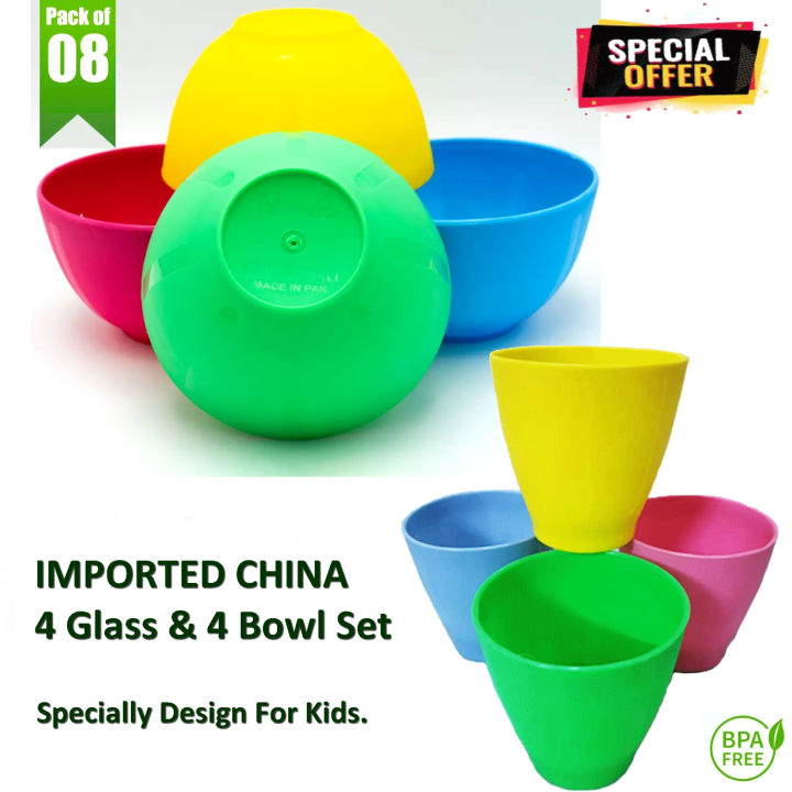 Bowls%20And%20Glasses%20Set%20of%204%20Bowls%20+%204%20Glasses%20High%20Quality%20Food%20Grade%20Plastic%20Unbreakable%20Bowls%20Glass%20-%20Image%204