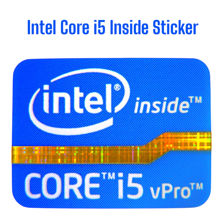 Intel Core i5 Inside Sticker (15.5 x 21 mm Logo) 5/PC