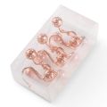 Rose Gold Shower Curtain Hooks Rings,Set of 12 ,Metal for Bathroom. 