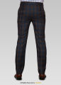 Y.BRAND-DARK BROWN GLEN CLUB CHECK CASUAL Pant for men-DP-1015. 