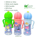 8095 fish 300ml 10oz Baby Feeder bottle plastic large imported new style baby feeder bottle with beautiful cap crown design infant baby feeding bottle for kids. 