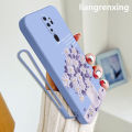 Casing Oppo A5 2020 Oppo A9 2020 phone case softcase liquid silicone protector smooth shockproof bumper cover new design comic flower cartoon ytyhh01. 