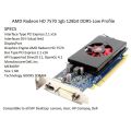 AMD Radeon HD 7570 and 7500 1GB 128bit GDDR5 PCIe Video Graphics Card Pcie X16 Dvi Display port Video And Gameing Card. 