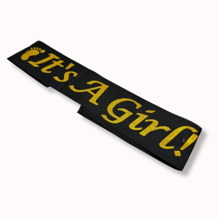 ITS A GIRL SASH - BABY SHOWER SASH FOR PARTY WEAR
