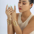 Zooying 2023 Fashion Oversized Silver Chunky Statement Cuff Bracelet For Women Open Cuff. 