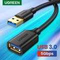 UGREEN USB Extender, USB 2.0 USB 3.0 Extension Cable Male to Female USB Cable High-Speed Data Transfer Compatible with Webcam, Gamepad, USB Keyboard, Mouse, Flash Drive, Hard Drive, Oculus VR, Xbox. 