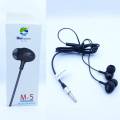 Original Blue Spectrum M5 / M-5 Handfree Stereo Earphones High Base HandFree EarPhone For All Mobile Phone. 